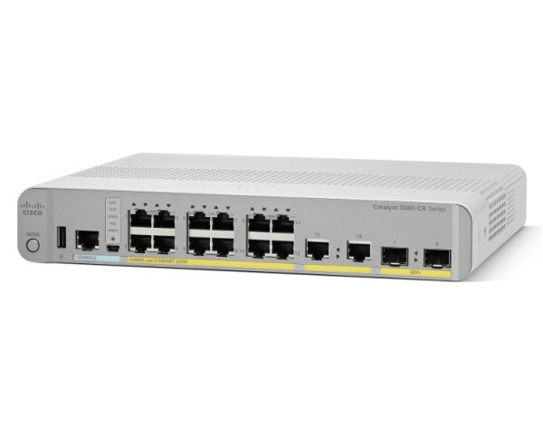 Cisco Catalyst WS-C3560CX-12PD-S Managed Switch 12 PoE+ Ports