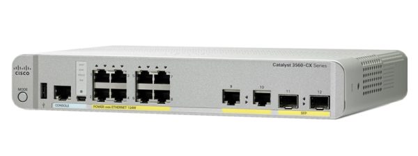 Cisco Catalyst WS-C3560CX-8PC-S Managed Switch 8 PoE+ Ethernet Ports