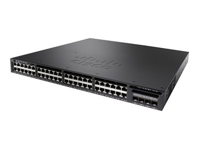 Cisco WS-C3650-48FS-S Catalyst 3650 48 Port PoE 4x1G Uplink IP Base