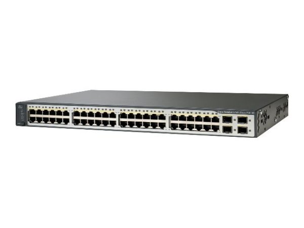 Cisco Catalyst WS-C3750V2-48PS-E Managed Switch 48 PoE Ports Ref