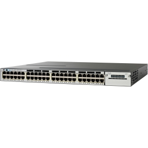 Cisco Catalyst WS-C3750X-48P-E Managed L3 Switch 48 PoE+ Ethernet Port