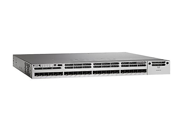 Cisco Catalyst 3850 WS-C3850-24XS-E 24 Port 10G Fiber Switch IP Services ref