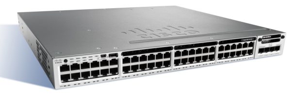 Cisco WS-C3850-48F-E Cat3850 48 GE Port PoE+ IP Services 1100WAC P/S