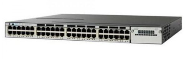 Cisco WS-C3850-48T-S Cat3850 layer 3 switch 48 Port Data IP Base Ref