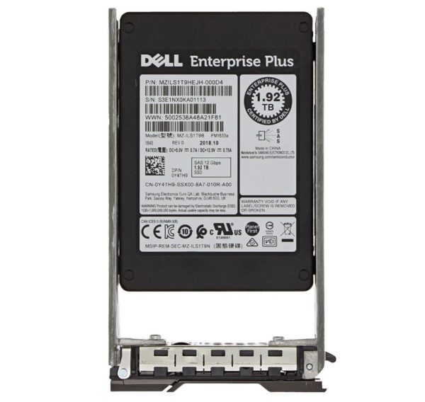 Dell Y4th9 1.92tb Read Intensive SAS-12Gbps 2.5inch SSD