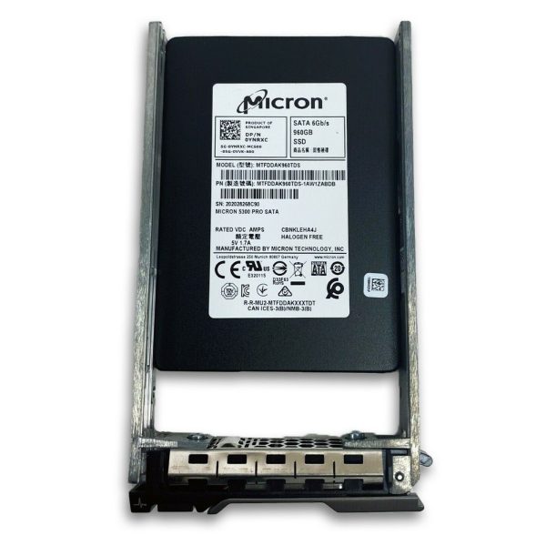 Dell YNRXC 960GB SSD SATA Read Intensive 6Gbps 512e 2.5in Drive